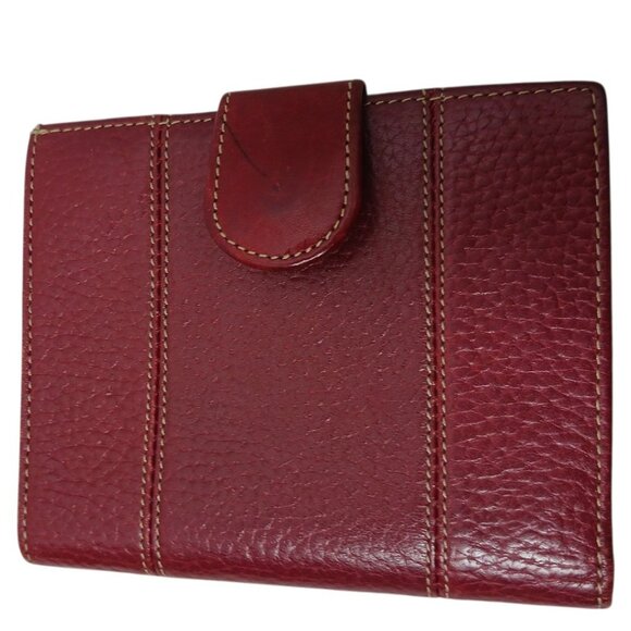 Brighton Red Leather Compact Wallet With Heart Detail & Card Slots Red - Picture 2 of 9